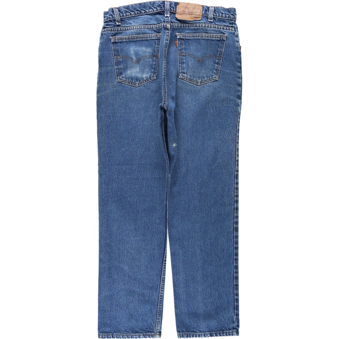 90'S Levi's 505 Orange Tab Tapered Denim Pants Made in USA Men's W33 Vintage cotton blue type Vintage Second Hand