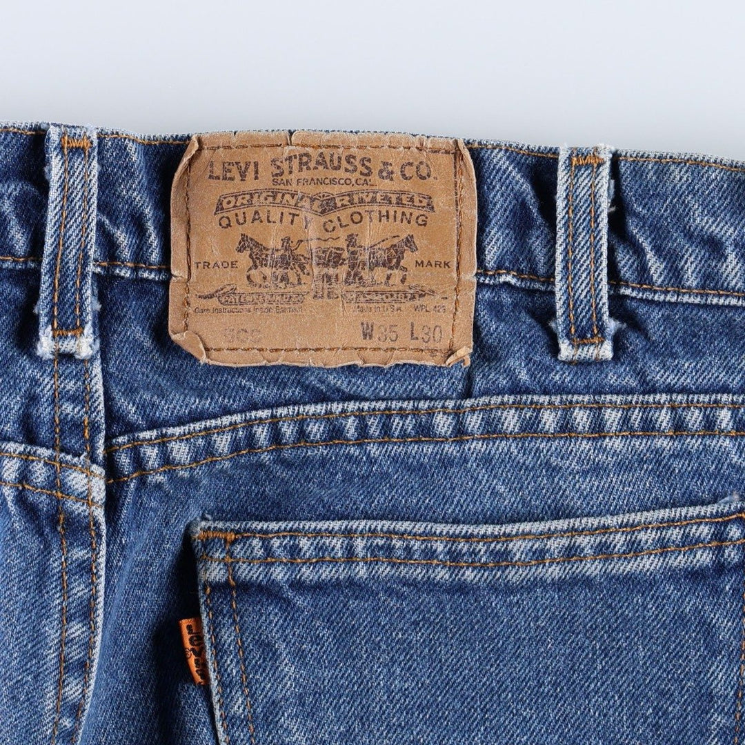 90'S Levi's 505 Orange Tab Tapered Denim Pants Made in USA Men's W33 Vintage cotton blue type Vintage Second Hand