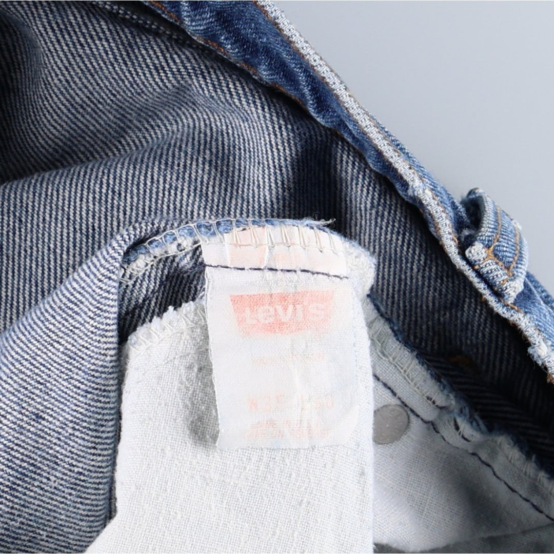 90'S Levi's 505 Orange Tab Tapered Denim Pants Made in USA Men's W33 Vintage cotton blue type Vintage Second Hand