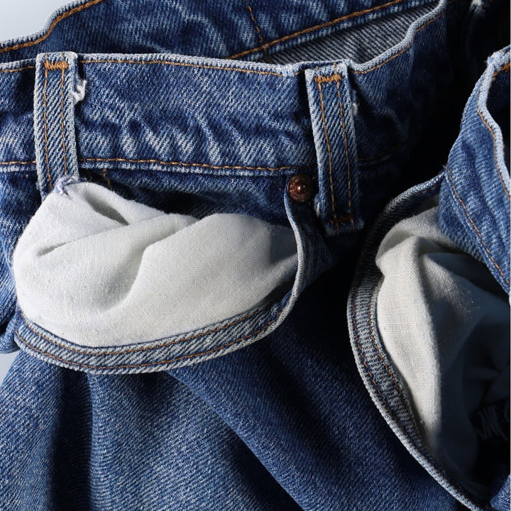 90'S Levi's 505 Orange Tab Tapered Denim Pants Made in USA Men's W33 Vintage cotton blue type Vintage Second Hand