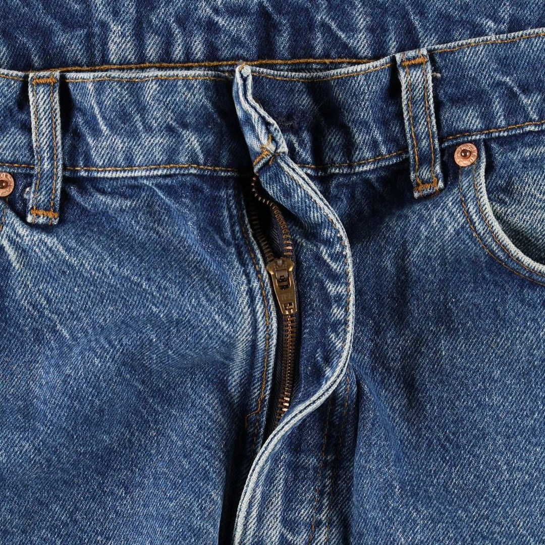 90'S Levi's 505-0216 Tapered Denim Pants, Made in USA, Men's Size 36, Vintage cotton blue type Vintage Second Hand