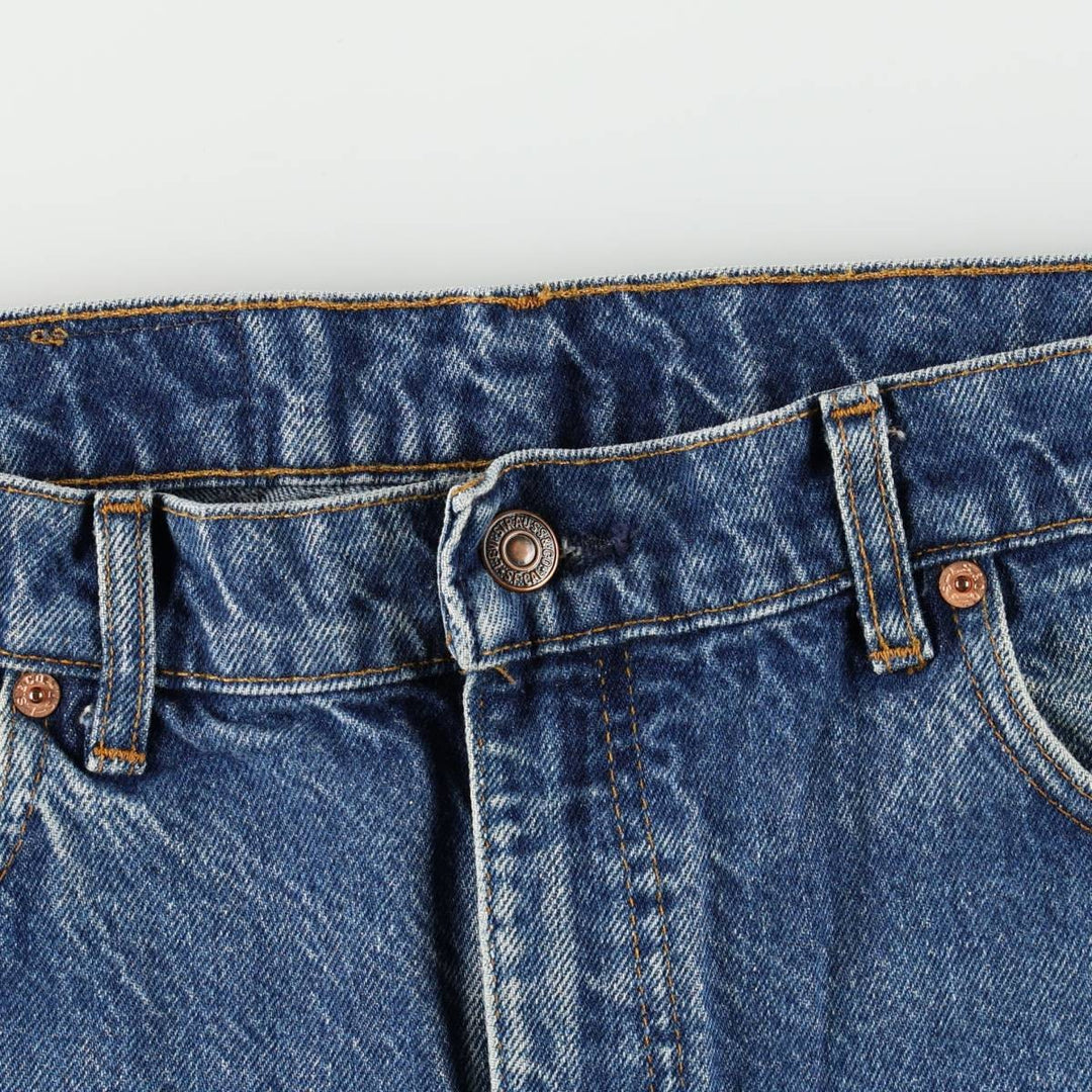 90'S Levi's 505-0216 Tapered Denim Pants, Made in USA, Men's Size 36, Vintage cotton blue type Vintage Second Hand