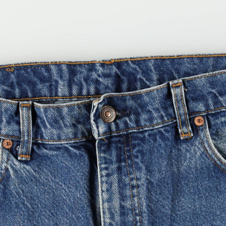 90'S Levi's 505-0216 Tapered Denim Pants, Made in USA, Men's Size 36, Vintage cotton blue type Vintage Second Hand