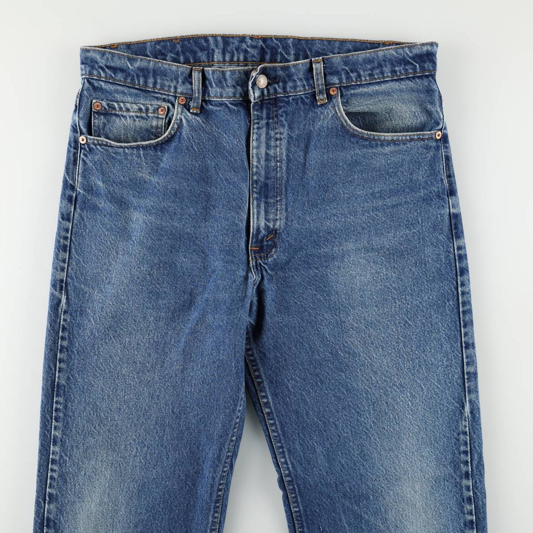 90'S Levi's 505-0216 Tapered Denim Pants, Made in USA, Men's Size 36, Vintage cotton blue type Vintage Second Hand