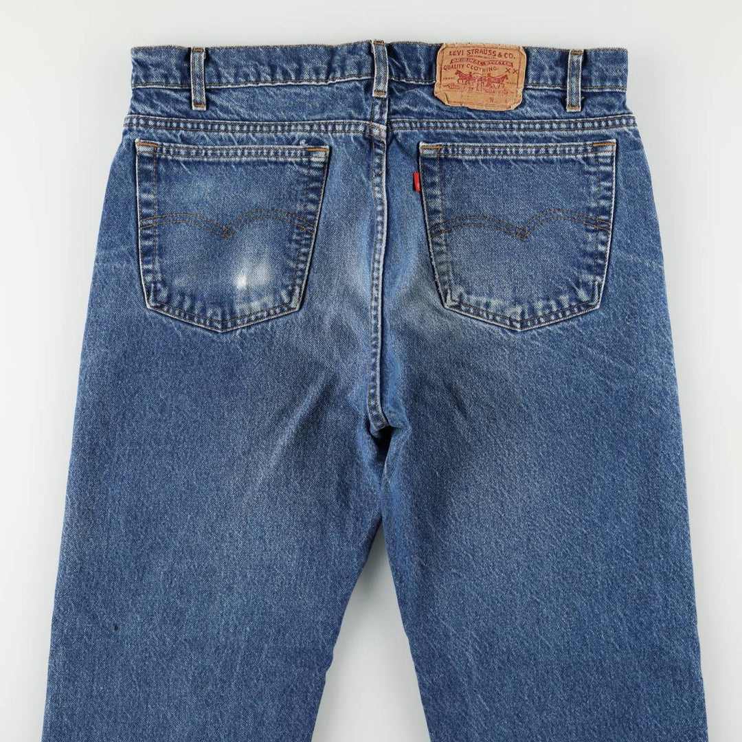 90'S Levi's 505-0216 Tapered Denim Pants, Made in USA, Men's Size 36, Vintage cotton blue type Vintage Second Hand