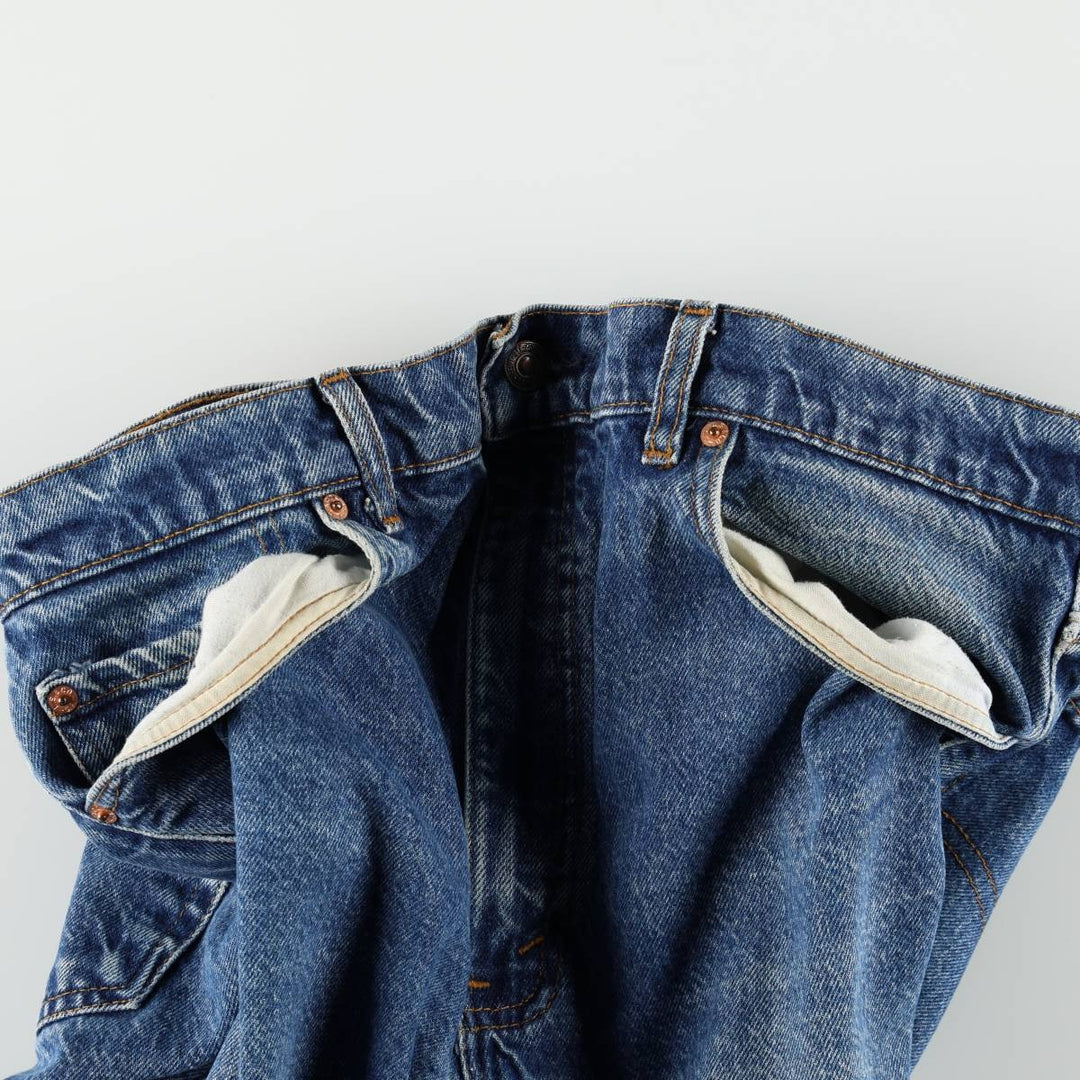 90'S Levi's 505-0216 Tapered Denim Pants, Made in USA, Men's Size 36, Vintage cotton blue type Vintage Second Hand