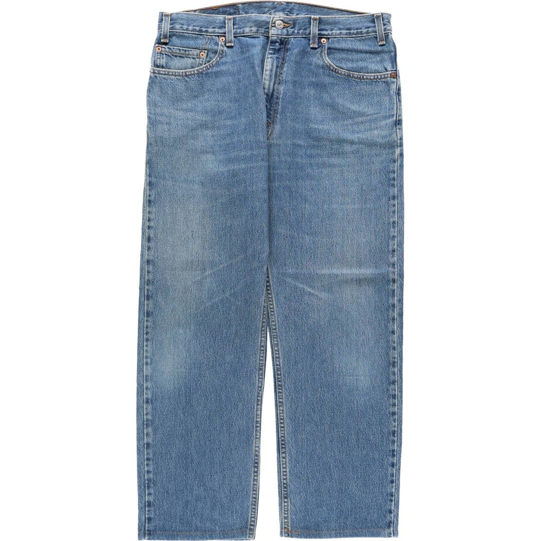 00'S Levi's 505 REGULAR FIT STRAIGHT LEG tapered denim pants made in USA, men's w35 equivalent cotton blue type Vintage Second Hand