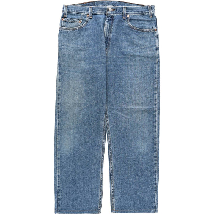 00'S Levi's 505 REGULAR FIT STRAIGHT LEG tapered denim pants made in USA, men's w35 equivalent cotton blue type Vintage Second Hand