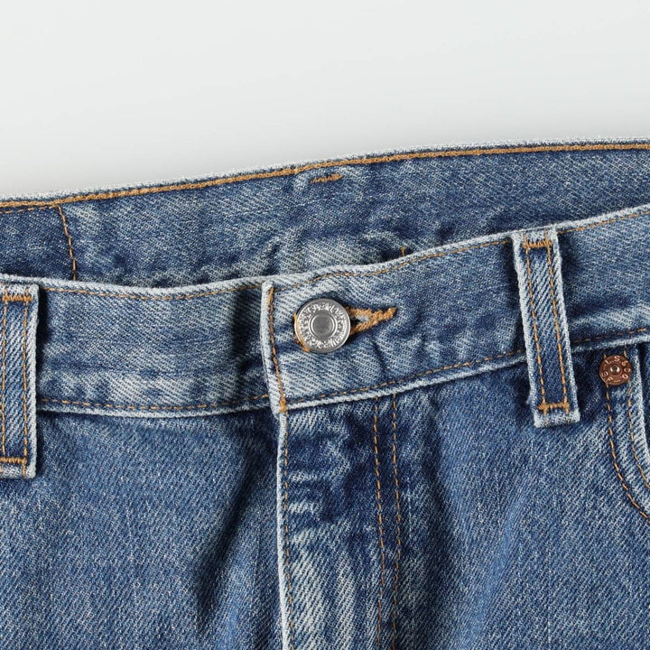 00'S Levi's 505 REGULAR FIT STRAIGHT LEG tapered denim pants made in USA, men's w35 equivalent cotton blue type Vintage Second Hand
