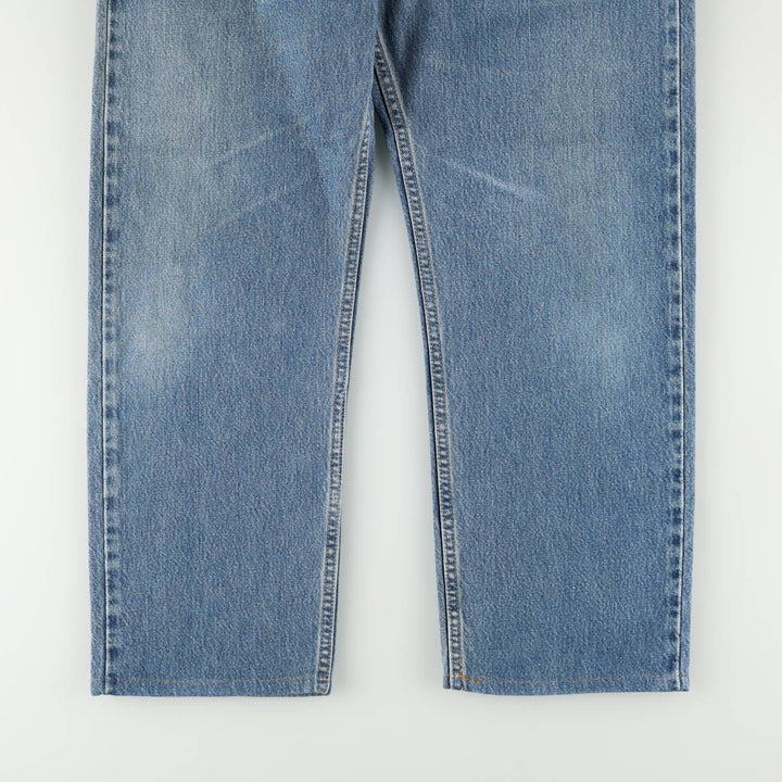 00'S Levi's 505 REGULAR FIT STRAIGHT LEG tapered denim pants made in USA, men's w35 equivalent cotton blue type Vintage Second Hand