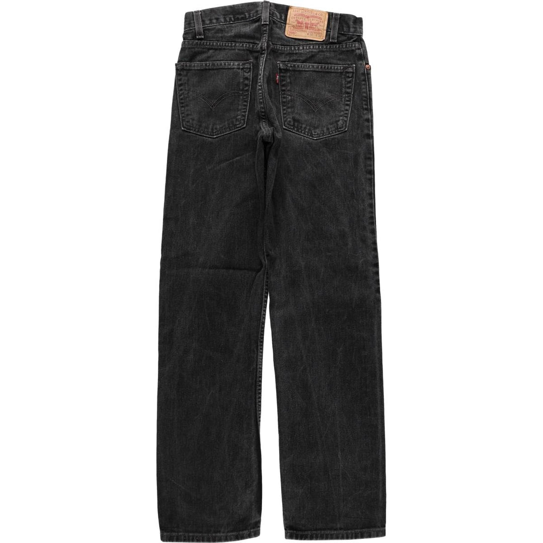 2000'S Levi's 505 Regular Fit Straight Leg Black Denim Tapered Jeans (Men's size W29 equivalent) cotton black type Vintage Second Hand