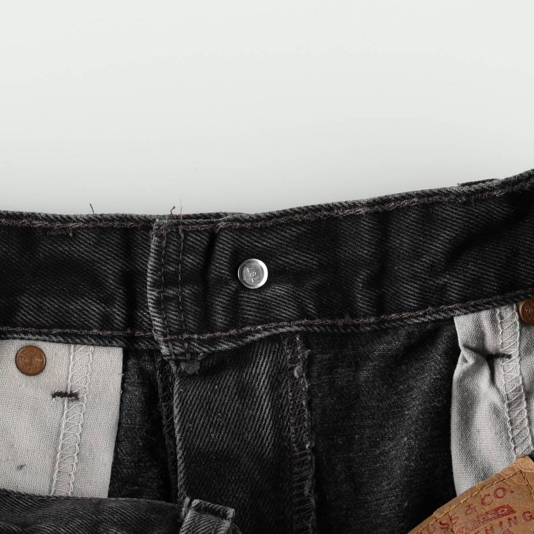 90s-00'S Levi's 505 Black Denim Tapered Jeans, Men's W32 (approx.) unclear black type Vintage Second Hand