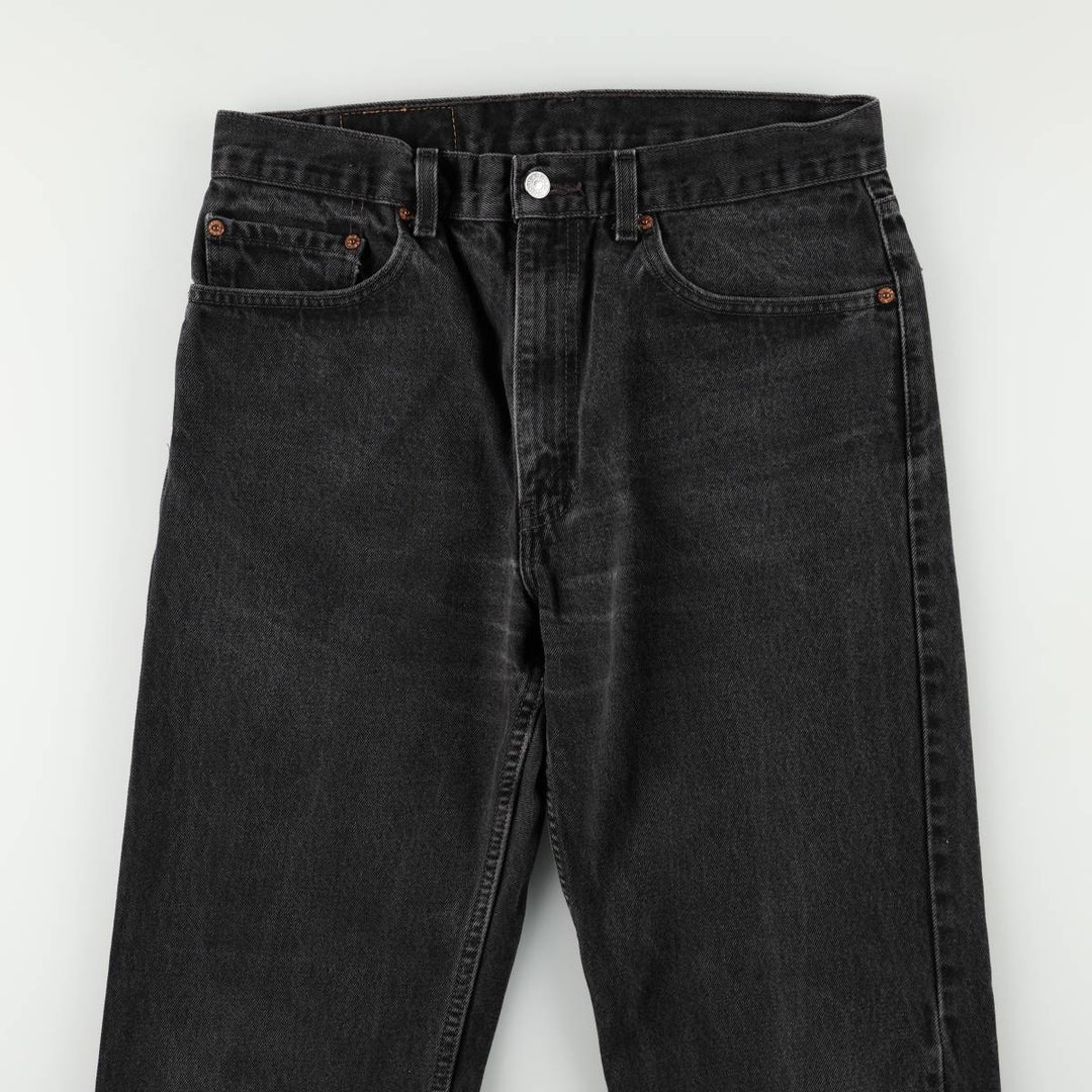 90s-00'S Levi's 505 Black Denim Tapered Jeans, Men's W32 (approx.) unclear black type Vintage Second Hand