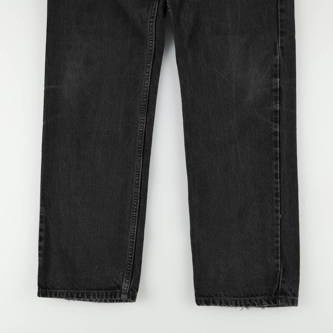 90s-00'S Levi's 505 Black Denim Tapered Jeans, Men's W32 (approx.) unclear black type Vintage Second Hand