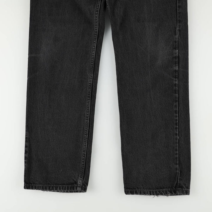 90s-00'S Levi's 505 Black Denim Tapered Jeans, Men's W32 (approx.) unclear black type Vintage Second Hand