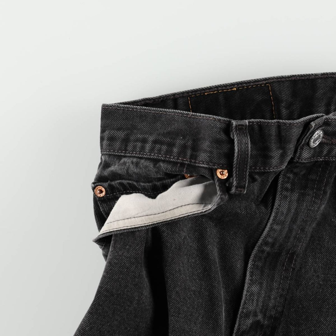 90s-00'S Levi's 505 Black Denim Tapered Jeans, Men's W32 (approx.) unclear black type Vintage Second Hand