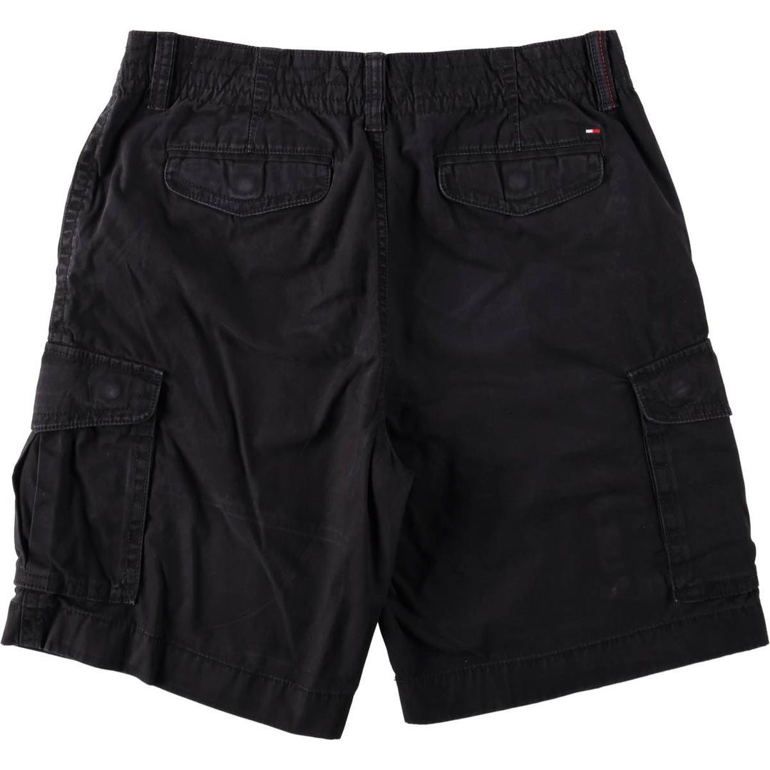 Tommy Hilfiger CARGO SHORT cargo shorts, men's size W35 (approx.) cotton black type Vintage Second Hand