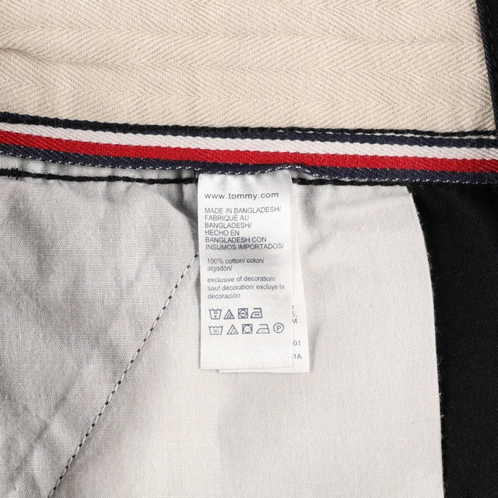 Tommy Hilfiger CARGO SHORT cargo shorts, men's size W35 (approx.) cotton black type Vintage Second Hand