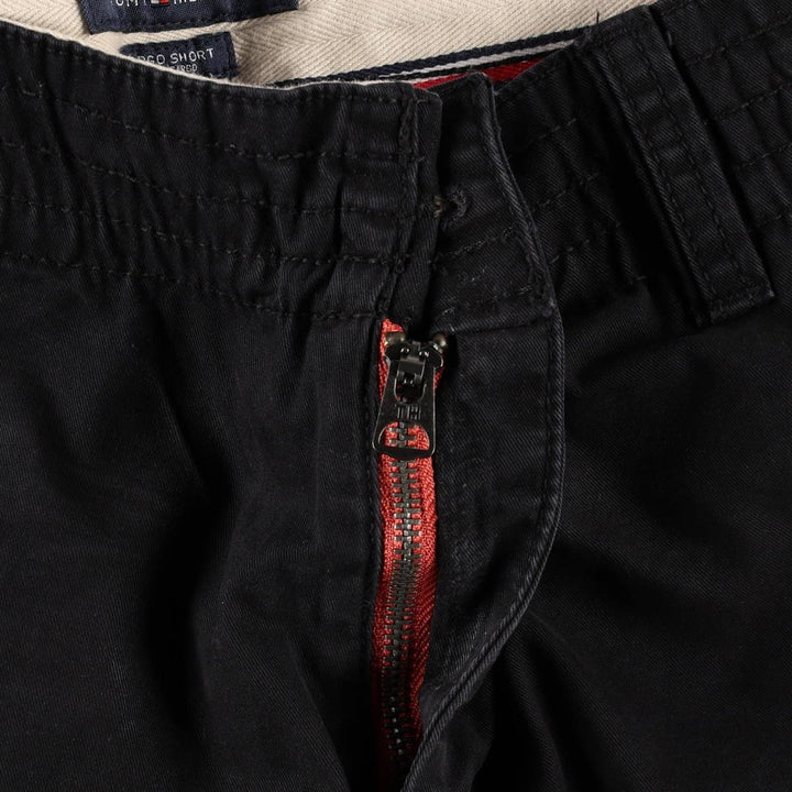 Tommy Hilfiger CARGO SHORT cargo shorts, men's size W35 (approx.) cotton black type Vintage Second Hand