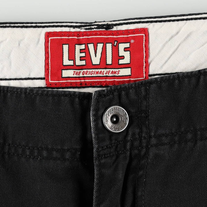 Levi's CARGO Cargo Shorts, Men's Size W37 (approx.) cotton black type Vintage Second Hand