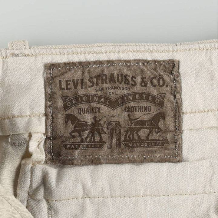 Levi's cargo shorts, men's size W35 (approx.) cotton Beige type Vintage Second Hand