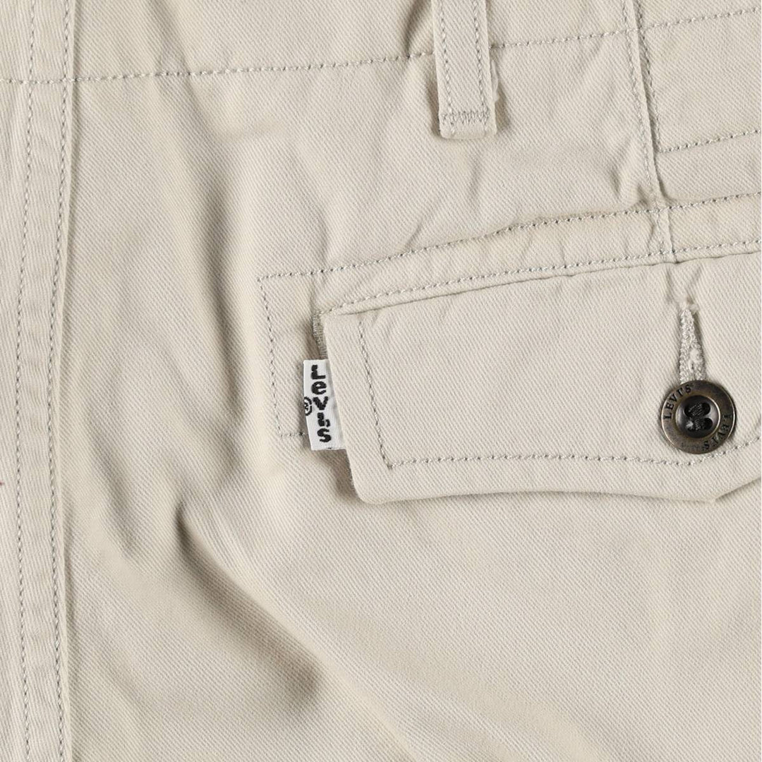 Levi's cargo shorts, men's size W35 (approx.) cotton Beige type Vintage Second Hand