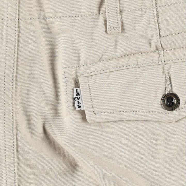 Levi's cargo shorts, men's size W35 (approx.) cotton Beige type Vintage Second Hand