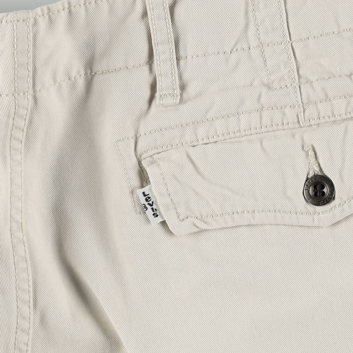 Levi's cargo shorts, men's size W37 (approx.) cotton Beige type Vintage Second Hand