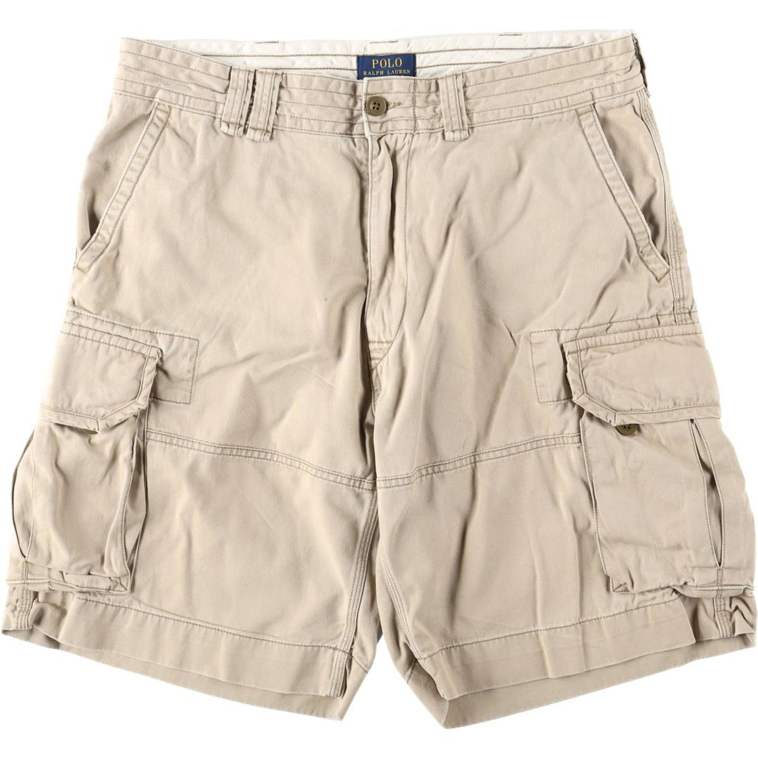 Ralph Lauren POLO RALPH LAUREN cargo shorts short pants men's w36 equivalent cotton Beige type Vintage Second Hand