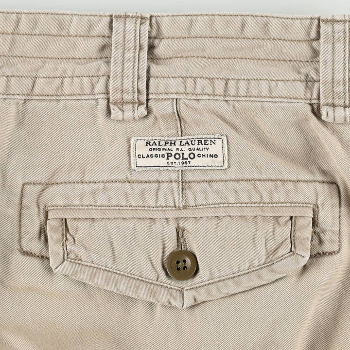 Ralph Lauren POLO RALPH LAUREN cargo shorts short pants men's w36 equivalent cotton Beige type Vintage Second Hand