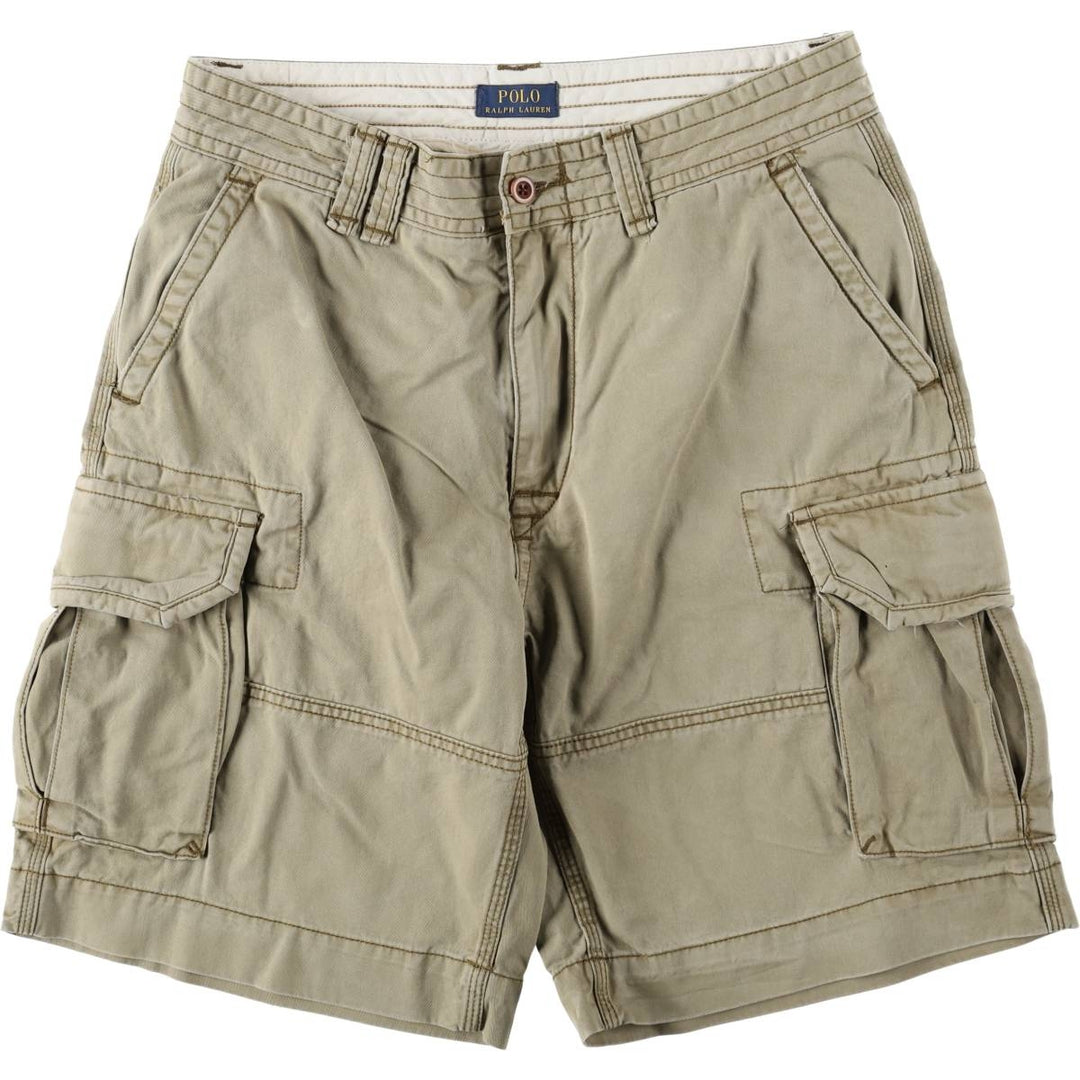 Ralph Lauren POLO RALPH LAUREN cargo shorts, half pants, men's size w33 cotton Khaki type Vintage Second Hand