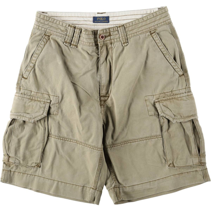 Ralph Lauren POLO RALPH LAUREN cargo shorts, half pants, men's size w33 cotton Khaki type Vintage Second Hand