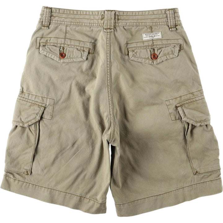 Ralph Lauren POLO RALPH LAUREN cargo shorts, half pants, men's size w33 cotton Khaki type Vintage Second Hand