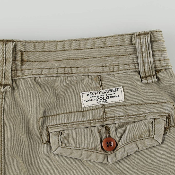 Ralph Lauren POLO RALPH LAUREN cargo shorts, half pants, men's size w33 cotton Khaki type Vintage Second Hand