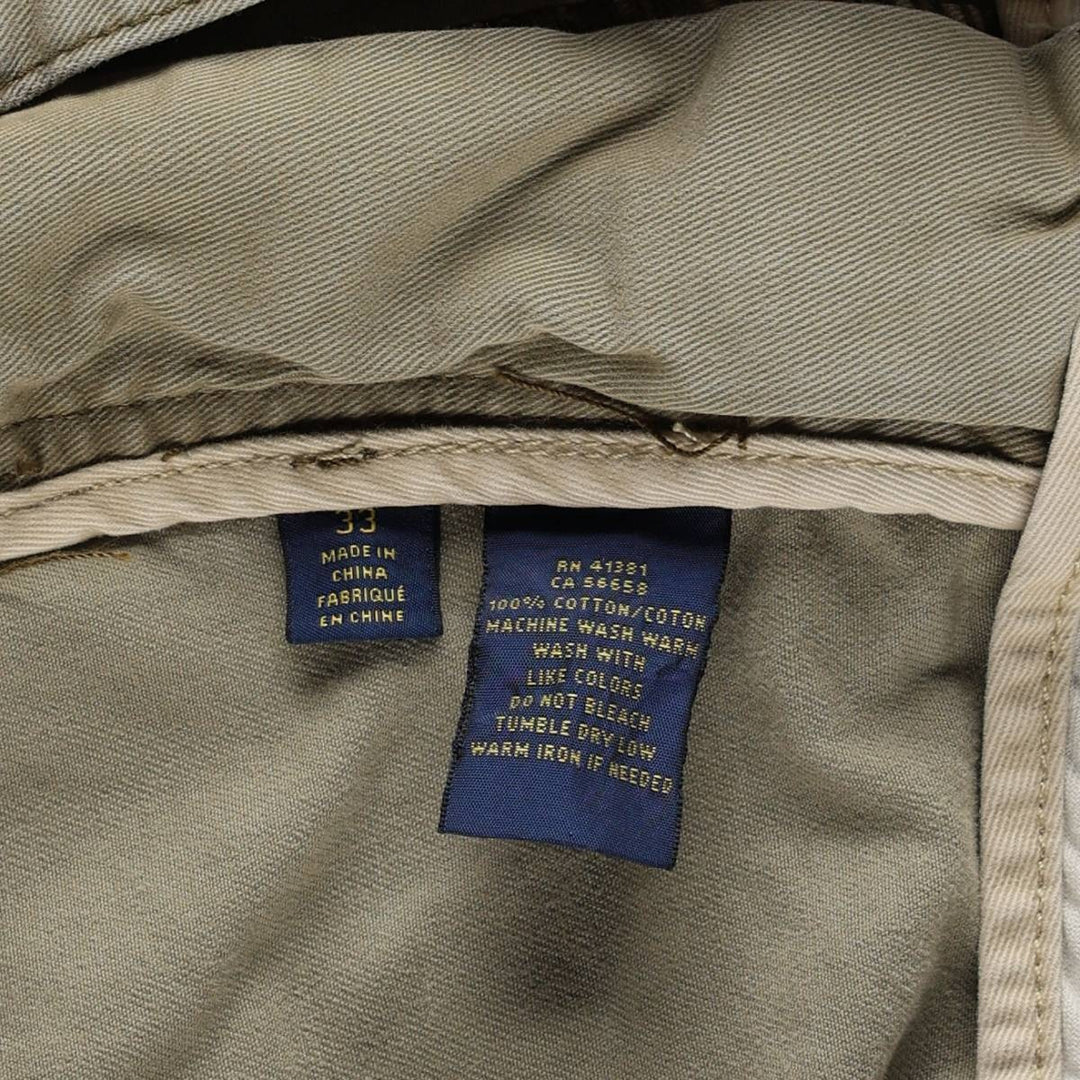 Ralph Lauren POLO RALPH LAUREN cargo shorts, half pants, men's size w33 cotton Khaki type Vintage Second Hand