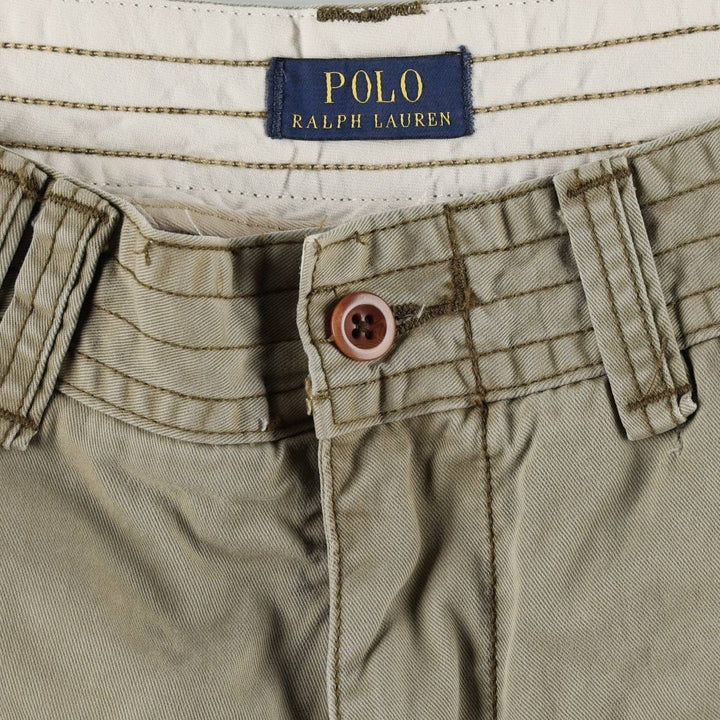 Ralph Lauren POLO RALPH LAUREN cargo shorts, half pants, men's size w33 cotton Khaki type Vintage Second Hand