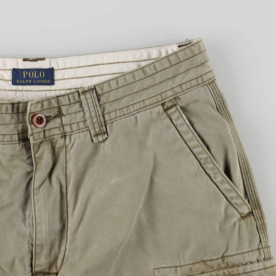Ralph Lauren POLO RALPH LAUREN cargo shorts, half pants, men's size w33 cotton Khaki type Vintage Second Hand