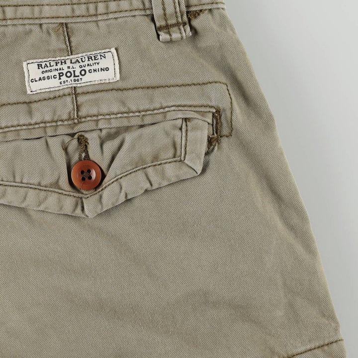Ralph Lauren POLO RALPH LAUREN cargo shorts, half pants, men's size w33 cotton Khaki type Vintage Second Hand