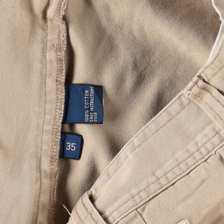 Ralph Lauren POLO by Ralph Lauren Chino Cargo Shorts, Men's Size W36 (approx.) cotton Beige type Vintage Second Hand