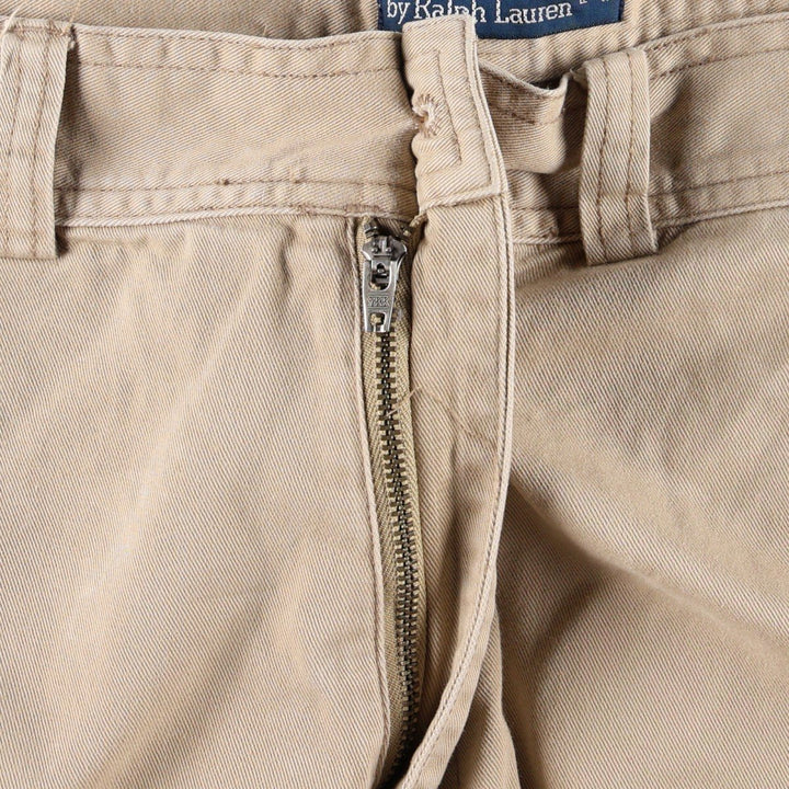 Ralph Lauren POLO by Ralph Lauren Chino Cargo Shorts, Men's Size W36 (approx.) cotton Beige type Vintage Second Hand