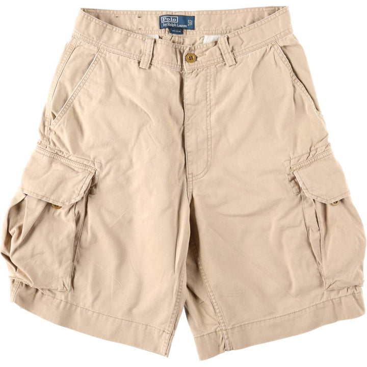 Ralph Lauren POLO by Ralph Lauren cargo shorts, men's size W31 cotton Beige type Vintage Second Hand