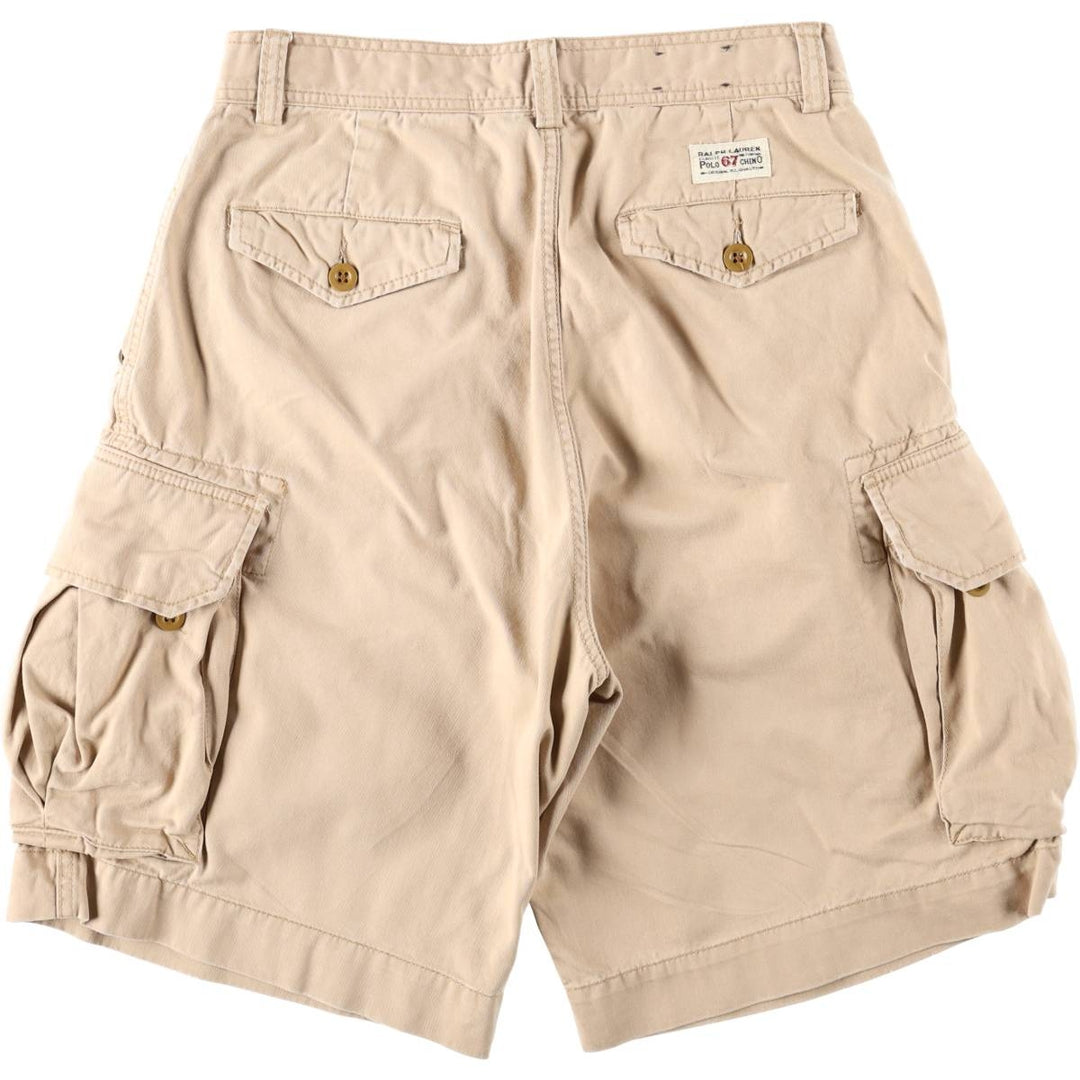 Ralph Lauren POLO by Ralph Lauren cargo shorts, men's size W31 cotton Beige type Vintage Second Hand