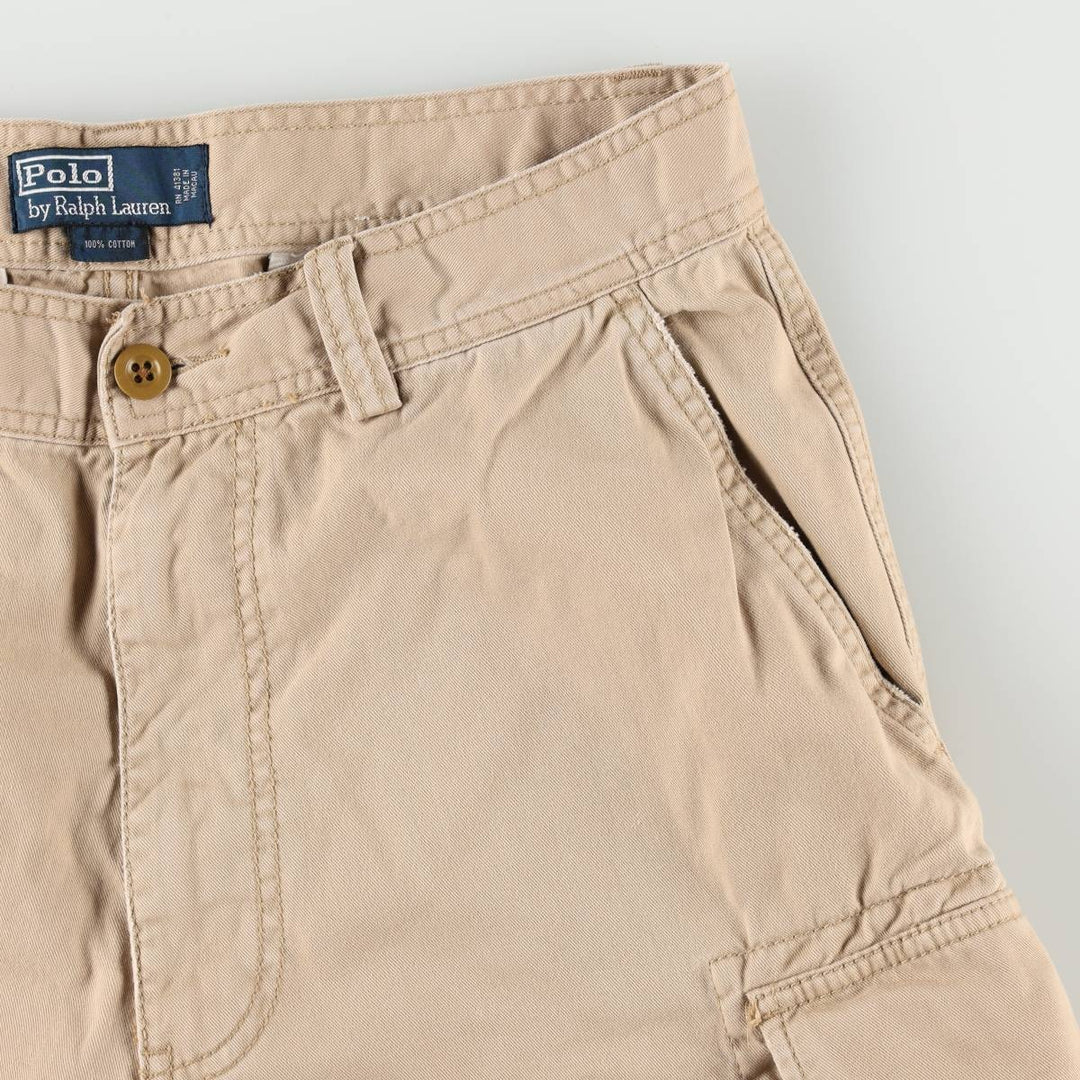 Ralph Lauren POLO by Ralph Lauren cargo shorts, men's size W31 cotton Beige type Vintage Second Hand