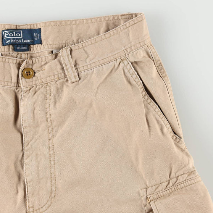 Ralph Lauren POLO by Ralph Lauren cargo shorts, men's size W31 cotton Beige type Vintage Second Hand