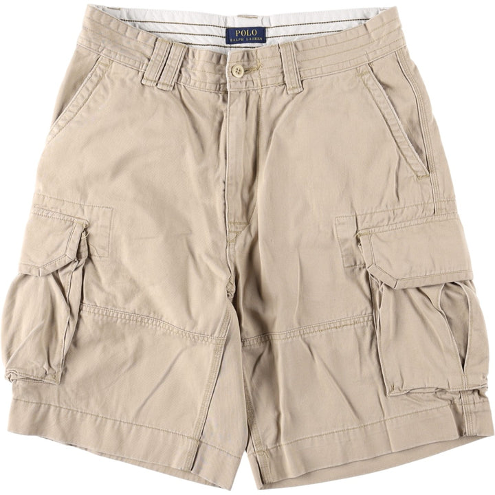 Ralph Lauren POLO RALPH LAUREN Chino Cargo Shorts, Men's Size W34 (approx.) cotton Beige type Vintage Second Hand