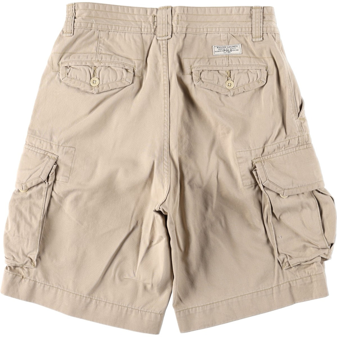 Ralph Lauren POLO RALPH LAUREN Chino Cargo Shorts, Men's Size W34 (approx.) cotton Beige type Vintage Second Hand