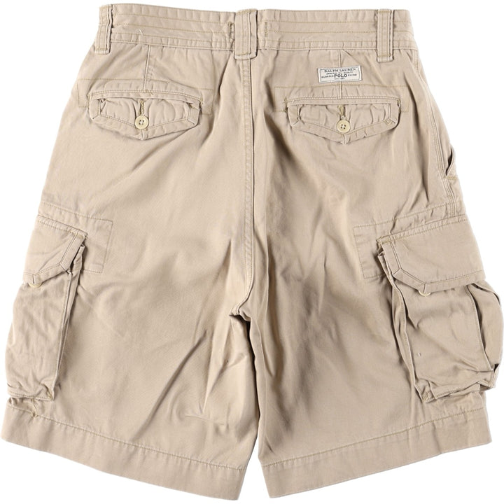 Ralph Lauren POLO RALPH LAUREN Chino Cargo Shorts, Men's Size W34 (approx.) cotton Beige type Vintage Second Hand