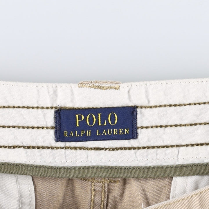 Ralph Lauren POLO RALPH LAUREN Chino Cargo Shorts, Men's Size W34 (approx.) cotton Beige type Vintage Second Hand