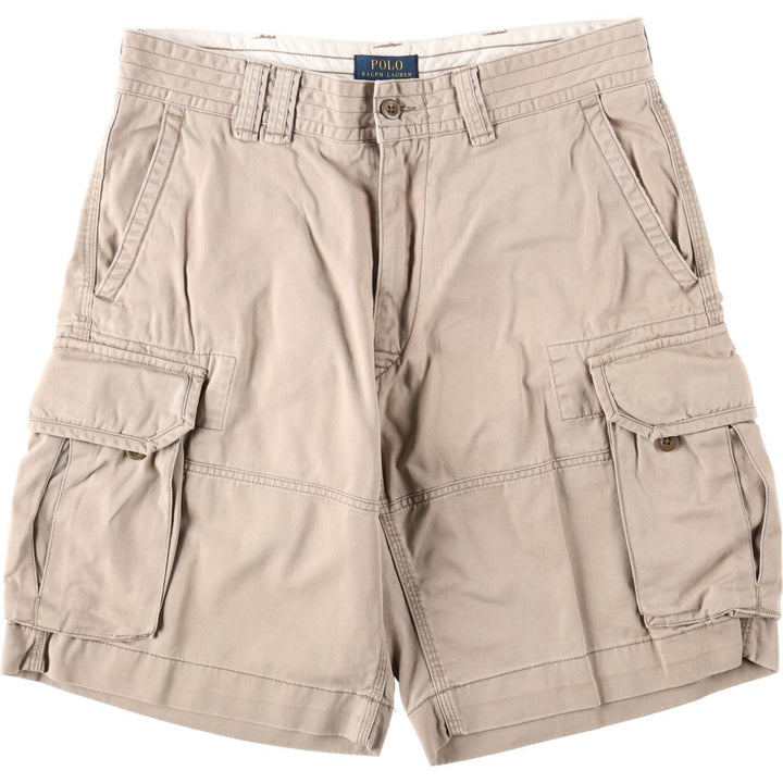 Ralph Lauren POLO RALPH LAUREN cargo shorts, men's size W35 cotton Beige type Vintage Second Hand