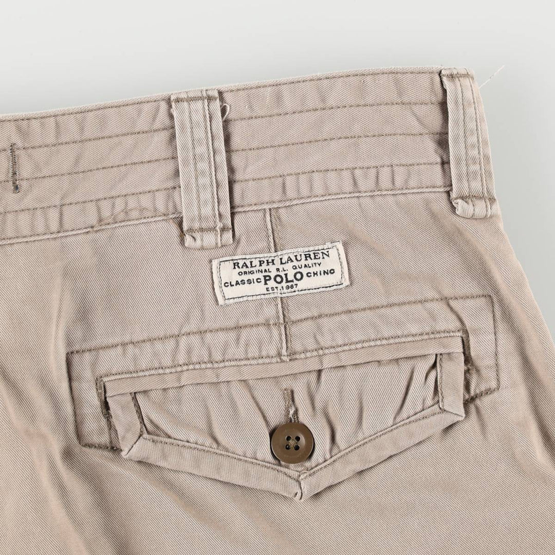 Ralph Lauren POLO RALPH LAUREN cargo shorts, men's size W35 cotton Beige type Vintage Second Hand